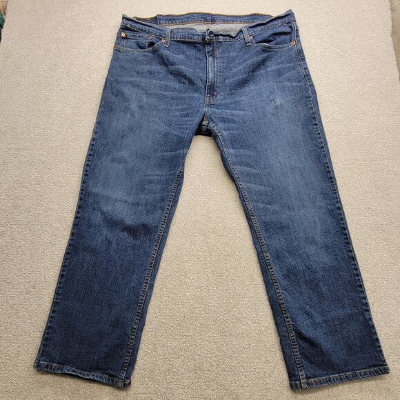 Levi Strauss 559 Men’s 42x29 Relaxed Straight Stretch Jeans Medium Wash Flex - Picture 1 of 10